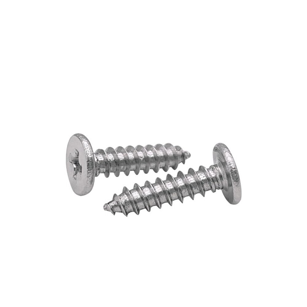 304 Stainless Steel Phillips Utrathin Flat Head Self Tapping Screws M2 M3 M4-M6 (M3 x 14mm,500)