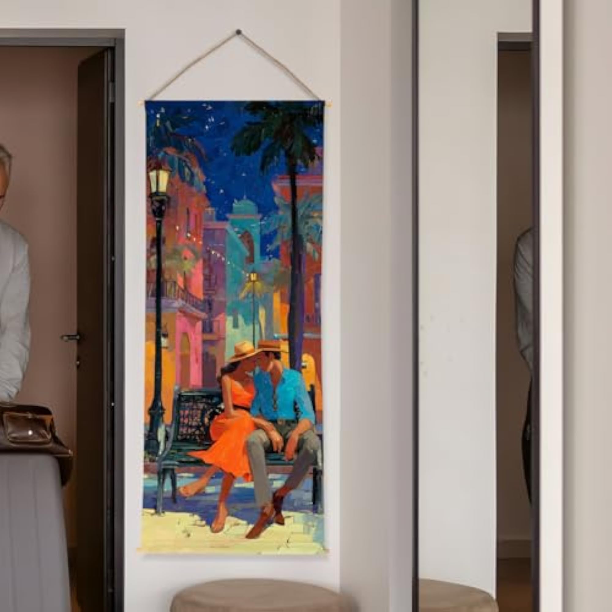 Romantic Couple Tapestry 24x60 In (DS25)