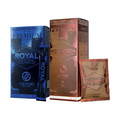 ORGANO Combo Pack, 1 box ROYAL Black Coffee and 1 box Hot Co