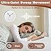 BE-TOOL Quartz Pendulum Clock Movement Replacement Kit, 12888 Mechanism with 23mm Shaft, 3 Sets of Hands & 1 Pendulum, Silent Clock Kit for DIY Wall Clock Repair
