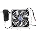 HUNJHYC Automatic Vent Fan | Vent Cooling Fan with Double Mesh Guard | Exhaust Fan with Mesh Screen | Quiet Ventilation Tool for Chicken Coops, Sheds, Pet Houses, and Greenhouses