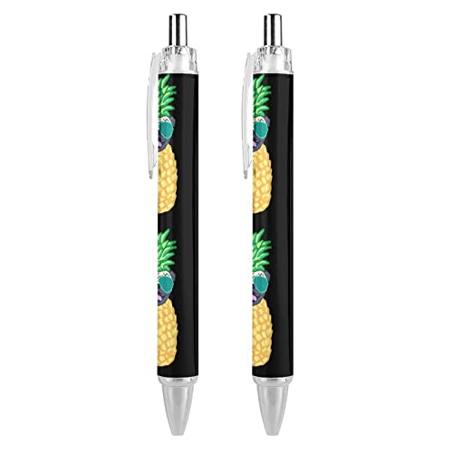 Bolígrafo retráctil de escritura suave y agarre ergonómico Funny Pine Pug, 4 uds