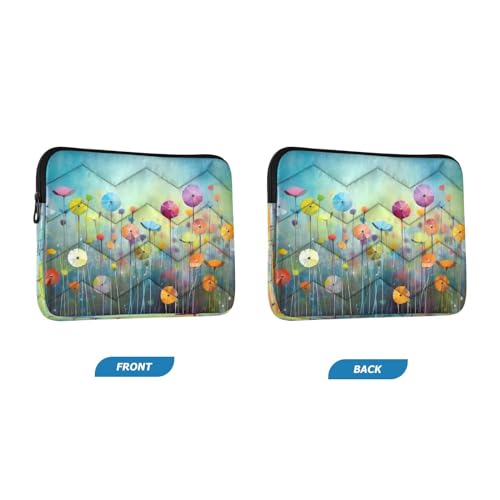 Funda para portátil 13-14 pulgadas con diseño floral miniatura 2