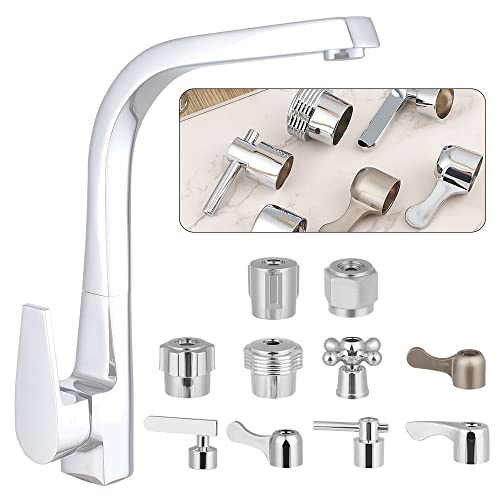 Okdeals AM8AM0DT9UUS Triangle Valve Knob Dish Basin Handle Faucet Switch Handle Core Handwheel Quick Open Valve Small Spout 1Pcs thumb #4