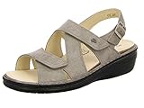 Nubukleder Sartor Finn Comfort, 82586-444345, Jalta - S Sandale Damen, Größe 41, Grau/rock