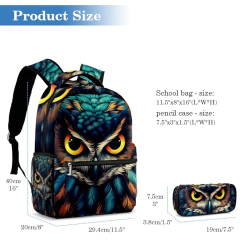 Sac à dos scolaire grande capacité résistant pour adolescents avec trousse à crayons