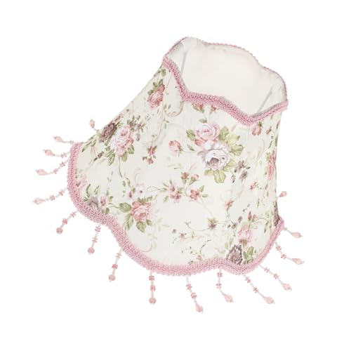 Toddmomy ?古欧式ベース卓上ランプシェード ピンク製デスクライト用カバー 吊り下げデザイン 簡単取付け 保護機能付き 室内照明インテリア