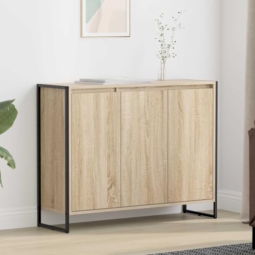 Aparador de madera industrial Sonoma de 96,5 cm con acabados modernos 3