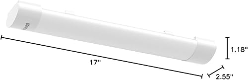 Miniatura 8 de Akpuzd Paquete de 2 luces de techo enchufables, luz de enchufe de 4 pies, IP66 impermeable 36W LED tubo de luz con interruptor de NOapagado, luz LED