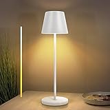 Großer Kapazität Wiedraufladbar: Lange Berührung zum Anpassen der Lichthelligkeit. Kontaktladestation funktioniert die Lampe sowohl im Batteriebetrieb als auch an der Steckdose.die je nach Helligkeitseinstellung mehrere Stunden Dauerbeleuchtung bieten können.
