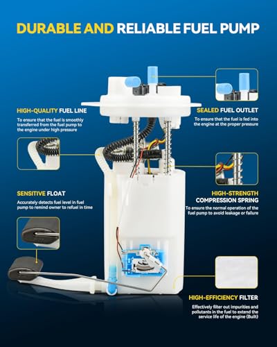 Image of PHILTOP Electric Fuel Pump Assembly Fits for 2009-2010 Hyundai Sonata, FG1728
