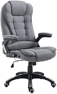 Cherry Tree Furniture Executive Recline Extra Padded Office Chair (Grey Fabric)
