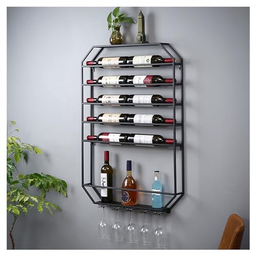 Support mural pour bouteilles d'alcool et verres pour gagner de la place - 2