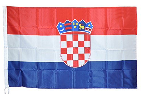 G.V. Bandiera Croazia cm 90x150 Hrvatska Zastava Croatian Flag Croatia Bandera Tessuto Resistente