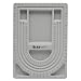 Beadsmith BBU28F Design Beading Board, 9 by 13-Inch, Grey Flock