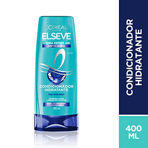 Condicionador L'Oréal Paris Elseve Hydra-Detox Anti-Caspa, 400ml