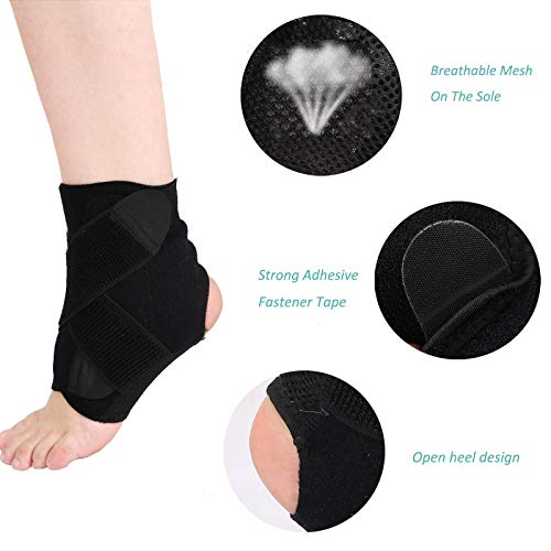 Tornozelo Suporte, Romacci Suporte de tornozelo tornozelo estabilização de tornozelo com placa PE Ta