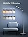 TaoTronics White LED Floor Lamp, Modern Standing Brightness Levels & 4 Colors Dimmable Adjustable Gooseneck Task Lighting for Bedroom Reading Piano Room