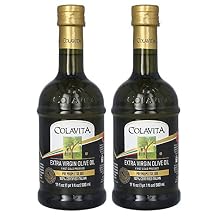 Colavita Premium Italian Extra Virgin Olive Oil, 17 oz Pack of 2, Glass Bottles