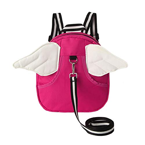 SODIAL (R) arnes de seguridad para nino Mochila con Riendas Arneses para Nino Bebe - angel-rosa