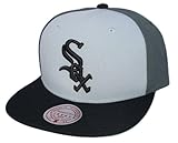 Mitchell & Ness MLB Triple Play Liberty Snapback Adjustable Hat Cap - Gray/Team Colors (US, Alpha, One Size, Gray, Chicago White Sox)