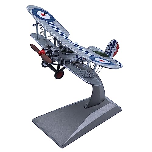 Udnorbay Bristol Bulldog Fighter Plane Metal Aircraft Model 1/72 Military Airplane Model Diecast Plane