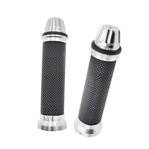 Poignées moto 22mm antidérapantes contre les vibrations - Poignée caoutchouc et aluminium CNC