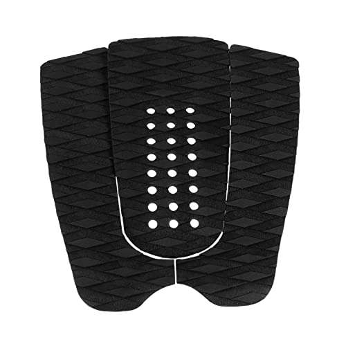 MOBUTOFU 3Pcs Surfboard Traction Pads Maximum Grip Adhesive Tail Pads for Surfboards and Skimboards Non Slip Pads with Holes for Enhanced Performance