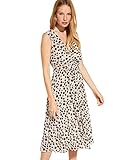 kleid animal print rot  comma Damen 8T.908.82.5126 Kleid, Mehrfarbig (80c3 AOP Leo Flower 80c3), (Herstellergröße: 36)