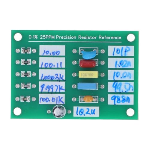MOPFOL Resistance Capacitance Board 0.1% 25PPM – Calibration Tool for Ad584 LM399 Multimeters, High Accuracy PCB Material