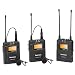 Saramonic UwMIC9 96-Channel Digital UHF Wireless Dual Lavalier Microphone System, Includes 2x TX9 Bodypack Transmitter and RX9 Portable Receiver
