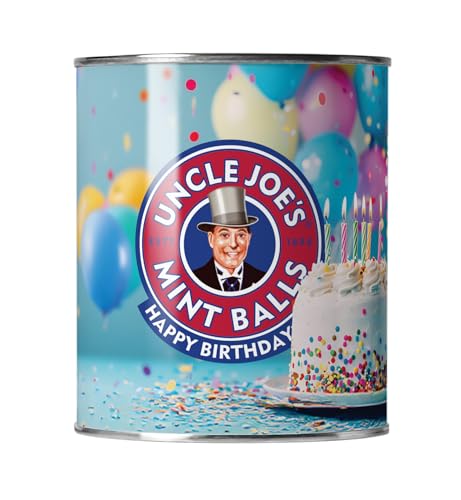 Uncle Joes - Mint Balls 120g Happy Birthday Tin