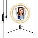 Produktbild Yoozon Ringlicht,10" Ringlicht mit Stativ & Handyhalter,ringleuchte für Selfie,Live,tragbar Led Ringlight mit 3 Farbe und 10 Helligkeitsstufen für Tisch,Make-up,Vlog,YouTube,und Fotografie