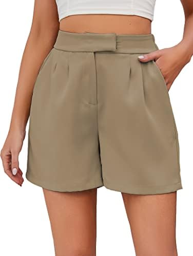 Famulily Frauen Sommer Lose Casual Bequeme Shorts Zurück Elastische Taille Weite Beinhose mit Taschen S-XXL