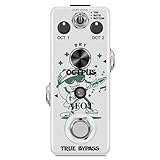 Polyphonic Octave Guitar Pedal, Digital Octave Mini Pedal,3 Modes Octave Shifter with Top/Both/Bottom...