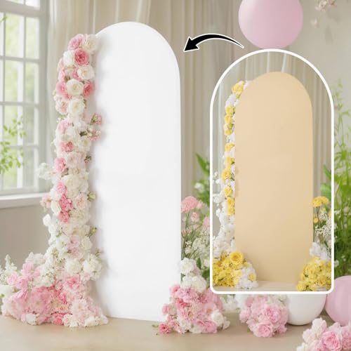 Housse d'arche extensible pour fête prénatale et prénuptiale lot de 2 revêtements sans pli