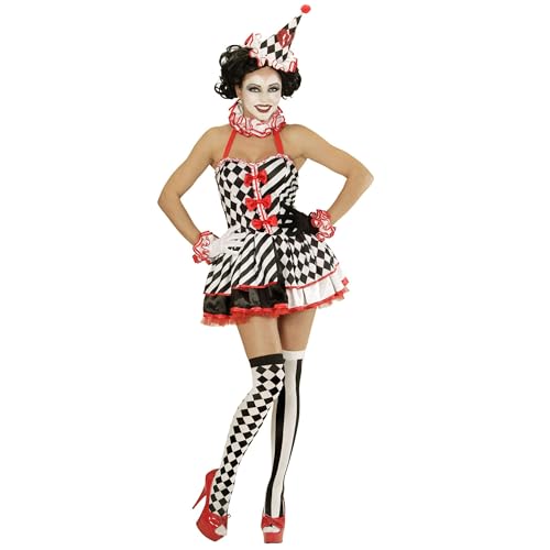 W WIDMANN MILANO Party Fashion - Costume de fille Pierrot, clown, mime, déguisement de carnaval