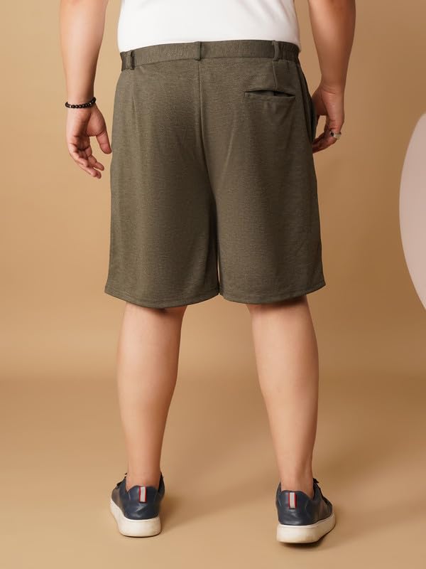 Image of OOMPH! Men's Short for Summer | Stretchable Fabric | Breathable & Lightweight | Casual Lounge Short with Elastic Waistband & Drawstring