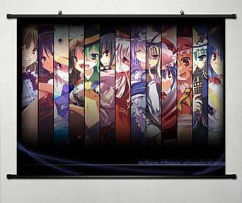 Home Decor Japanese Wall poster Scroll Touhou Project Hakurei Reimu Whole 23.6 x 17.7 Inches 1138
