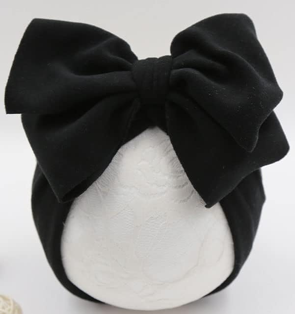 DRESHOW BQUBO 5 PCS Baby Cotton Hats Big Bow Knotted Headwrap Turban Baby Infant Beanie Baby Girl Soft Toddler Cap for Winter - Image 7