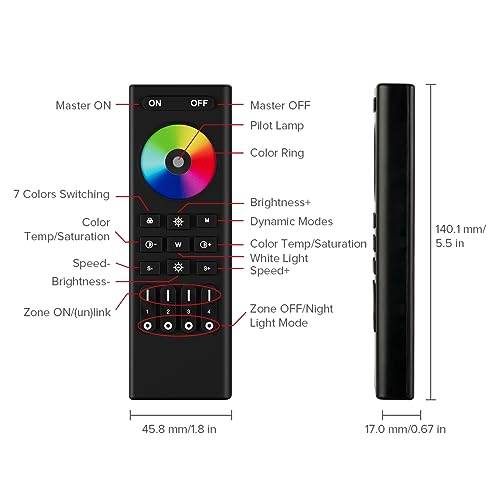 BTF-LIGHTING-RGB-RGBW-RGBCCT-RC03RFB-RF-Remote-4-Zone-Group-Control-5050SMD-FCOB-COB-RGB-RGBW-RGBCCT-LED-Strip-DC5V-DC12V-DC24V-Work-with-WB5-LM052-LM053-C03W-C04W-C05W-C03RF-C04RF-C05RF-etc