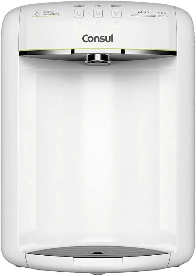 Purificador de Água Consul (CPB36ABA) - 110V - Branco - Alta Capacidade de Refrigeração e 3 Níveis de Temperatura