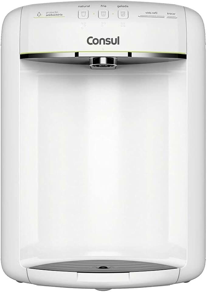 Purificador de Água Consul (CPB36ABA) - 110V - Branco - Alta Capacidade de Refrigeração e 3 Níveis de Temperatura