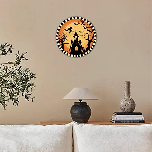 Horloges murales rondes en bois silencieuses contre tic-tac - 4