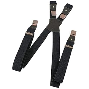 Luise Steiner Bretels met extra sterke clips en rubberen bretels voor heren, klederdrachtaccessoires voor lederhose