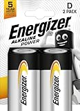 Q-Connect Energizer V 95852 LR20 Classic Piles Argenté - Lot de 2