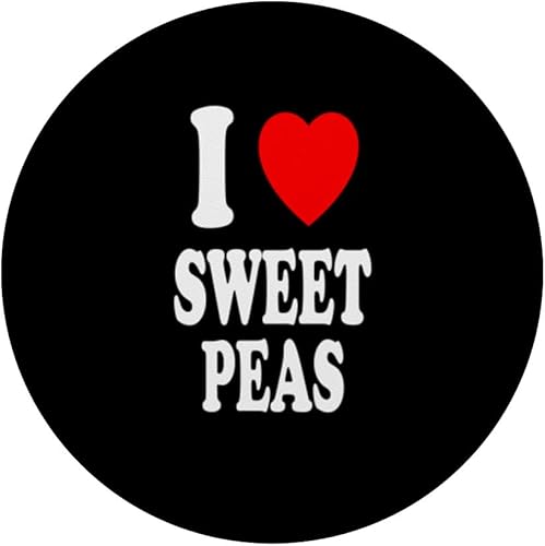 Miniatura 3 de I Heart (Love) Sweet Peas Gardening Botany Botanist PopSockets Standard PopGrip
