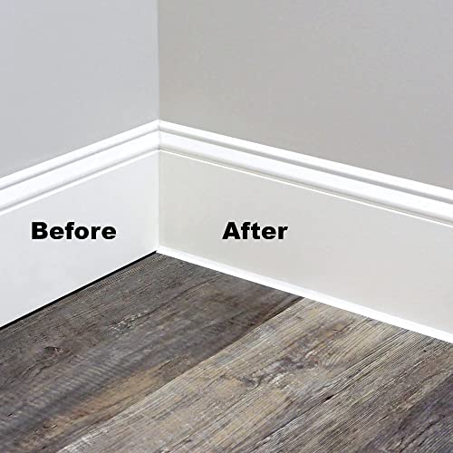 Instatrim Peel And Stick Trim - Flexible, Adhesive Caulk Tape For Walls, Floors, Counters, Tile, & More - White 1/2 In By 10 Ft Adhesive Trim #TOP1