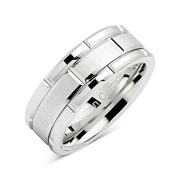 100S JEWELRY Tungsten Rings For Mal...