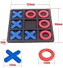 Juego de Mesa Tres en Línea, Juego de Mesa Familiar Clásico | Juego de Tres en Línea para Niños, Juego de Tres en Línea de Plástico, Tamaño del Tablero 15 X 15 cm 6